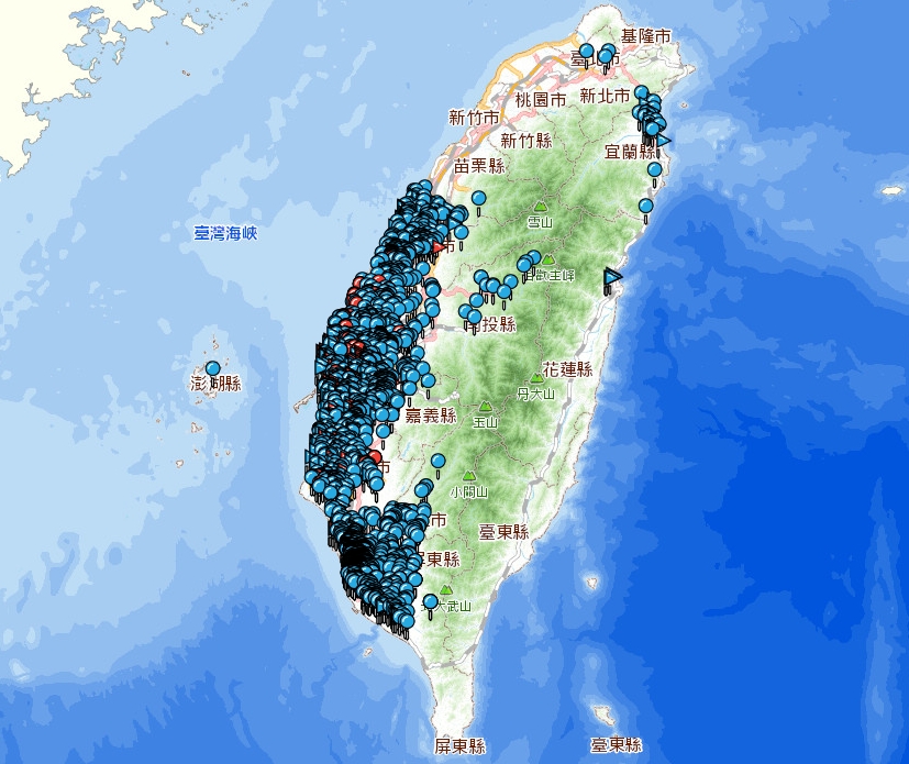 凱米颱風在全台造成逾3000件淹水災情(來源：經濟部水利署).jpg